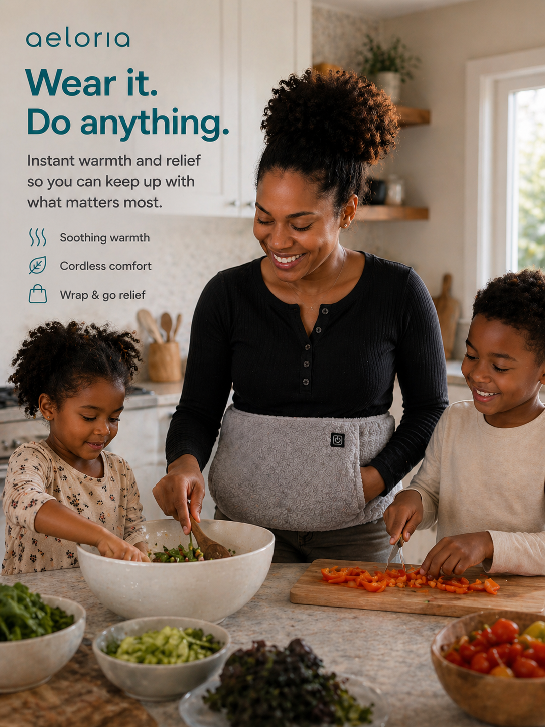 Wear it. Do anything. - Aeloria HeatHug Wrap