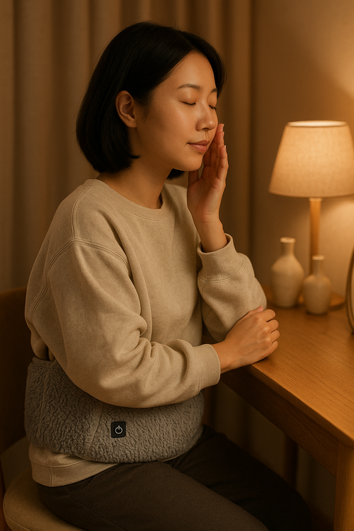 Aeloria HeatHug Wrap — winding down with skincare